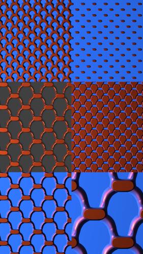 Procedral geometrique shader:"GRILLE 2"