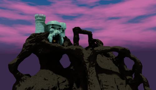 Castle Grayskull With Bridge (Decimated Version)
