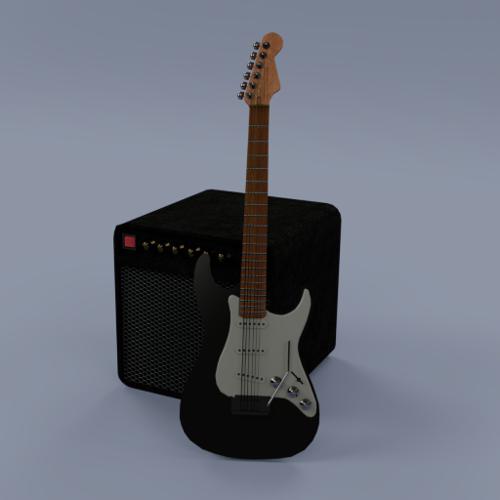 electric guitar rhythm solo