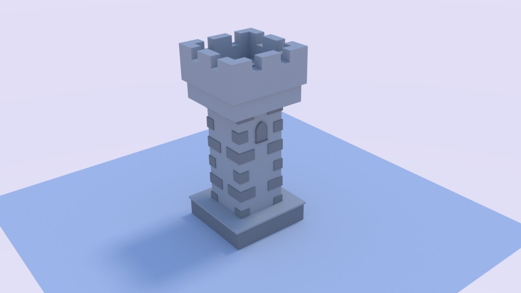 Low Poly medieval Tower