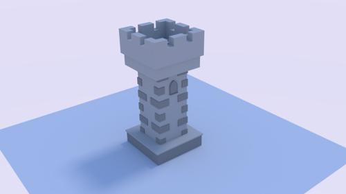 Low Poly medieval Tower
