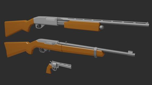 Low Poly Weapon pack