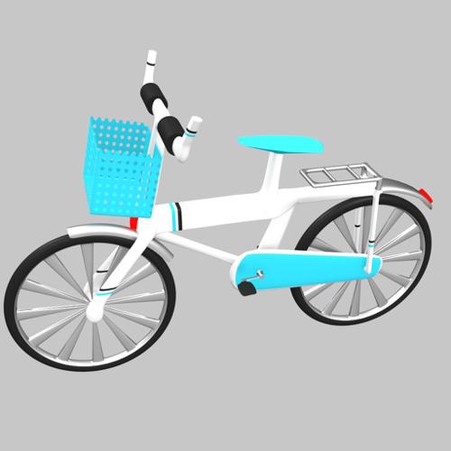 Baby Bicycle simple and Rigged