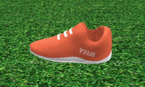 training low poly shoe