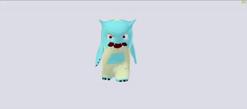 Boras the blue cave monster