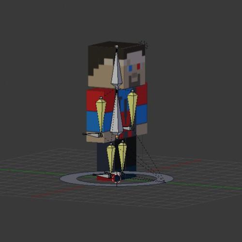 Low Poly Minecraft Character