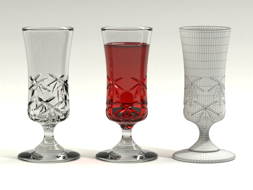 Cut Glass Sherrt Scooner
