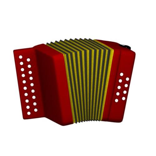 Very simple lowpoly accordion