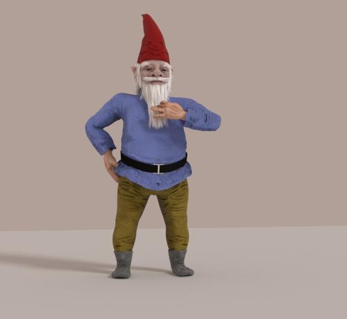 Gnome. Rigged