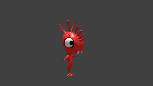 Extraterrestre Cartoon Monster