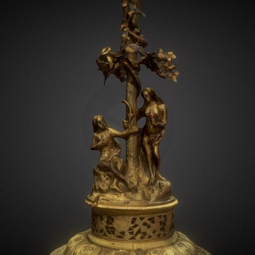 Table clock engraved