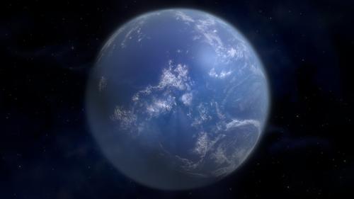 Planet Neptune in Space