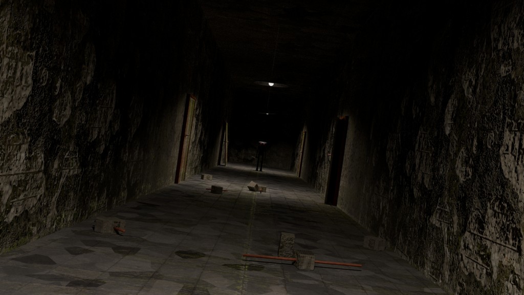 Horror Themed Long Corridor