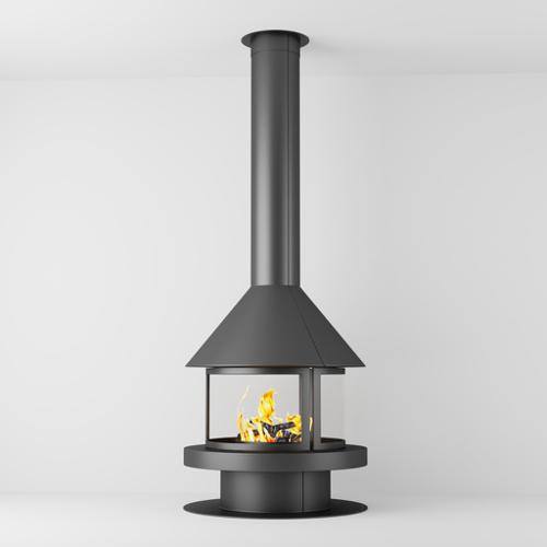 Island fireplace