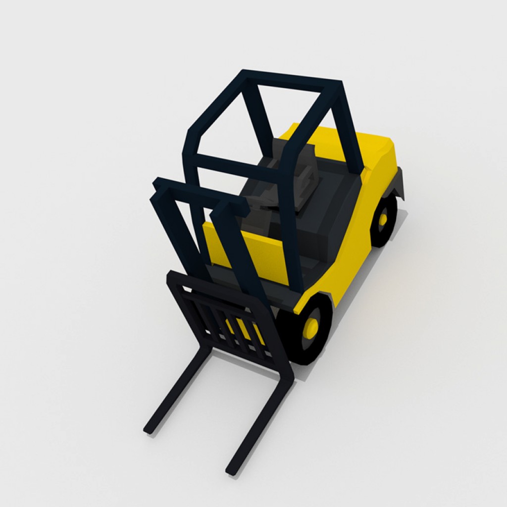 Basic Low Poly Fork-Lift