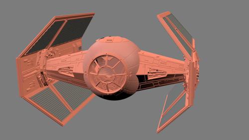 Darth Vader Red Tie Fighter