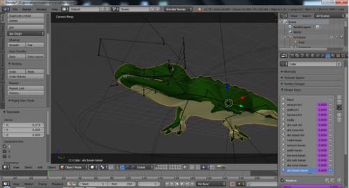 crocodile rigged