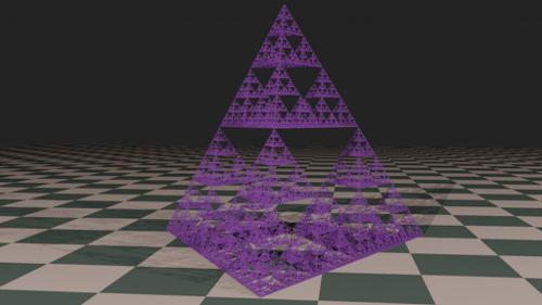 Sierpinski Gasket made with tetrahedrons