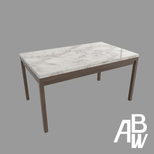 Marble Top Dining Table ( L150xW100xH75cm )