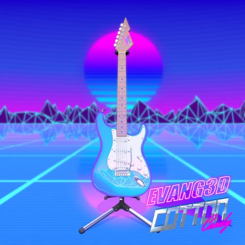 "Cotton Candy" 80's Electric Guitar