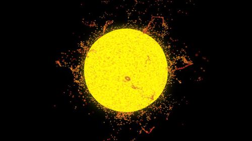 A Realistic Sun - Cycles particle simulation
