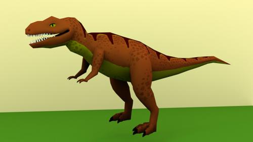 Lowpoly t-rex model