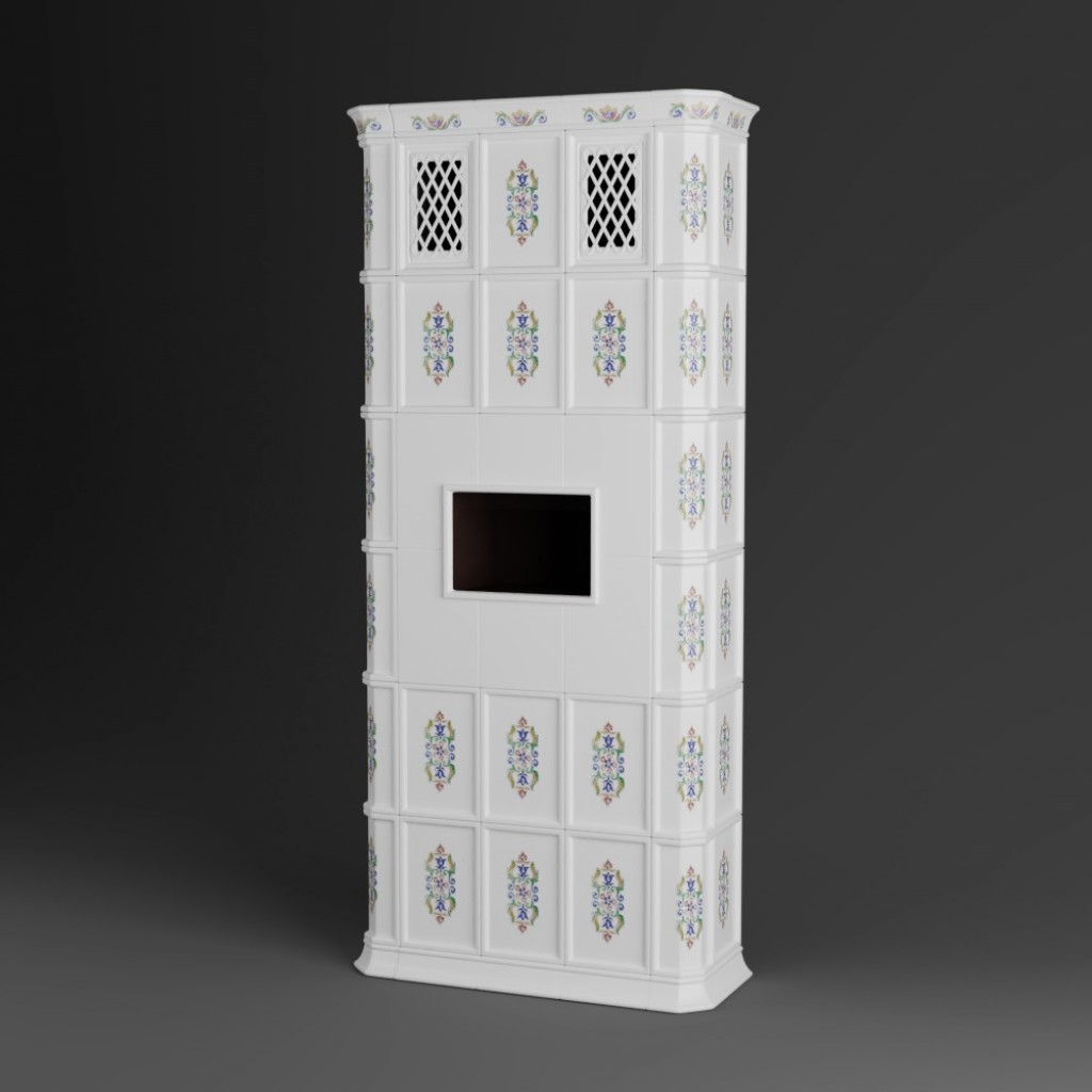 Tiled stove for sauna