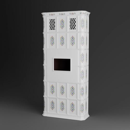 Tiled stove for sauna