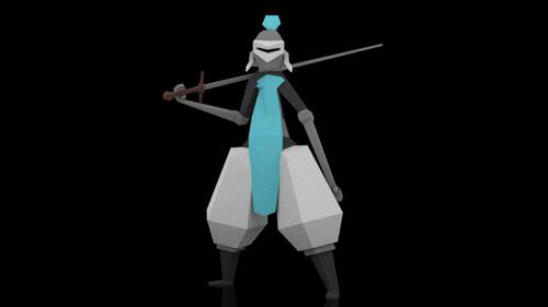 Light blue knight