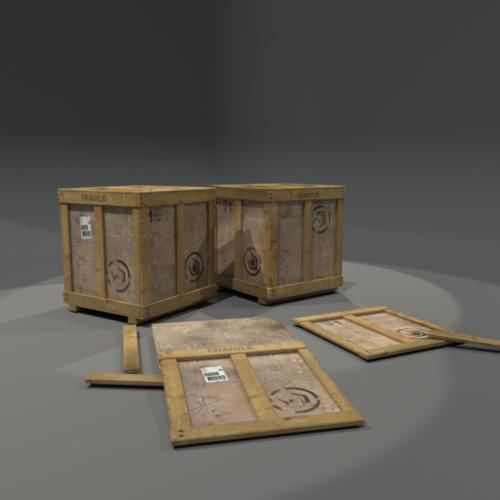 Wooden crate