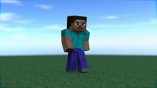 Steve Normal Walk Cycle - 30 fps