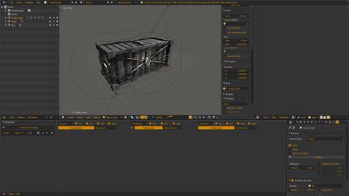 Cargo Crate Game Asset