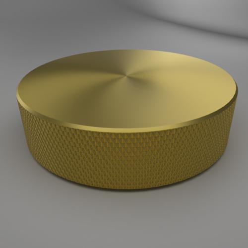 Lathed and Knurled Brass