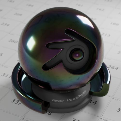 Realistic thin film iridescence