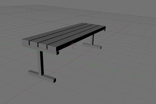 Simple Metal Bench