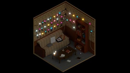Stranger Things Low Poly