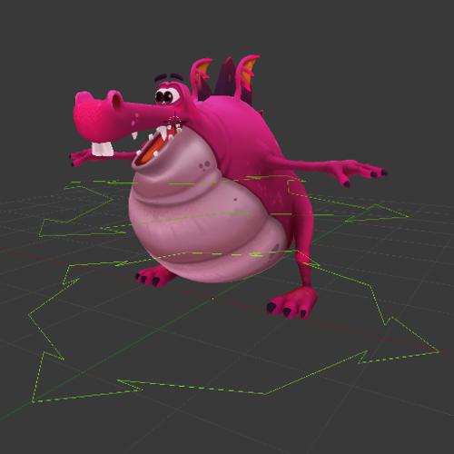 Snout rig from Artella