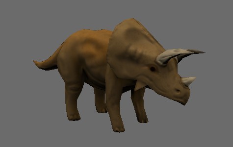 Low Poly Triceratops