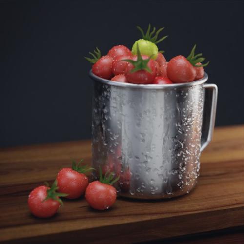 Cherry Tomatoes in Mug