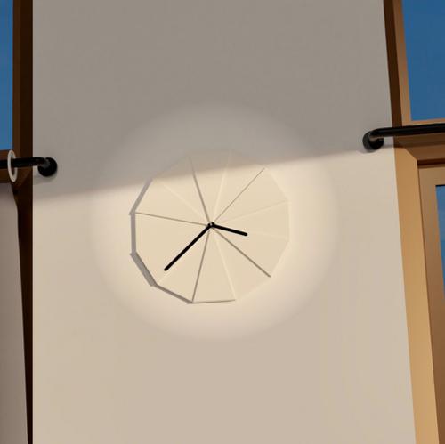 Living & Co Clock Oslo Cement White
