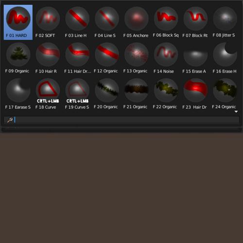 Small Brushes  Pack (texture paint)