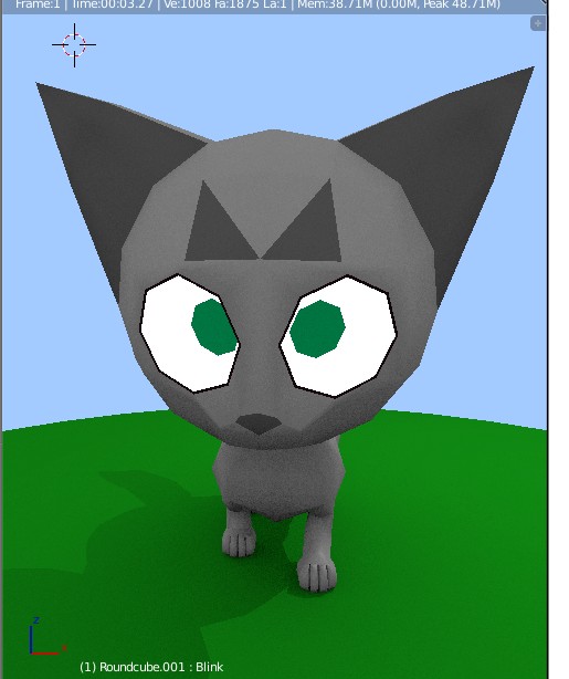 Stripe the Cat Rigged