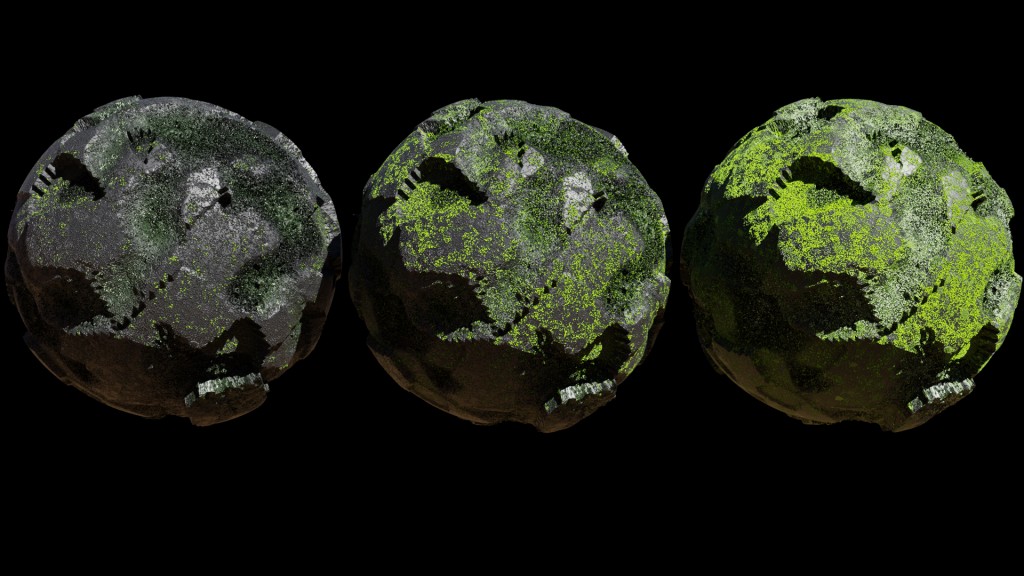 Procedural Rock with Moss