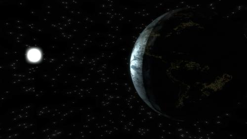Earth and the sun