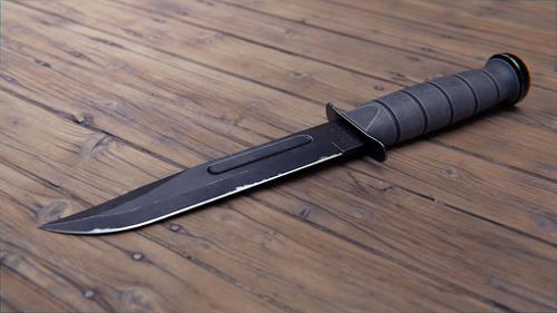 Low Poly Combat Knife