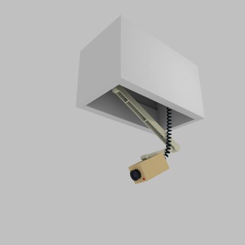 Animated Hidden Ceiling Camera