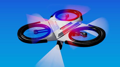 Futuristic Police Drone