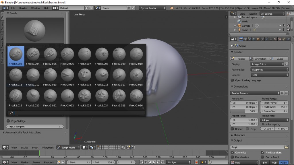 Rock Sculpt Brushes