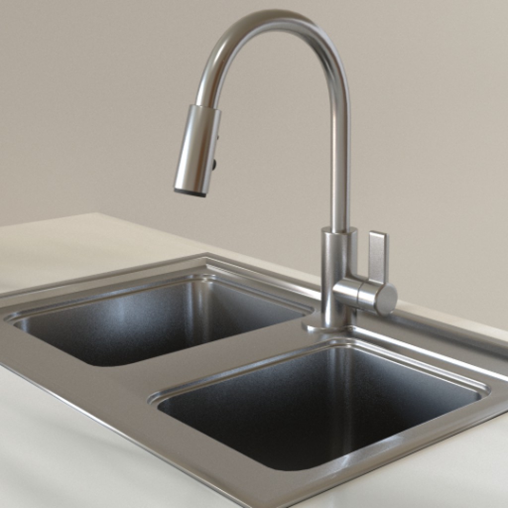 Pull Down Sprayer Kitchen Faucet