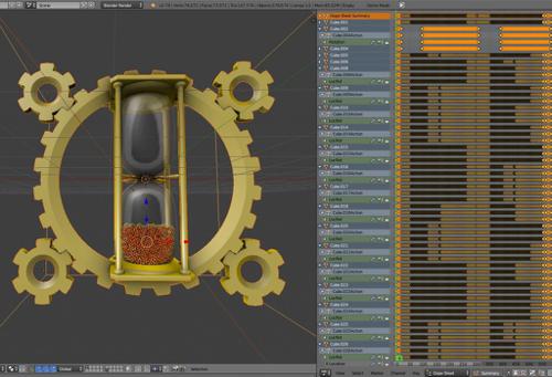 Hourglass Clockwork Animation